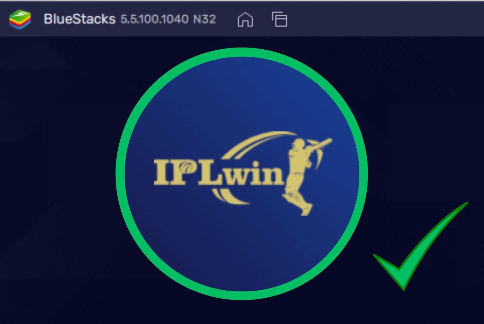 Iplwin India app in bluestacks program step