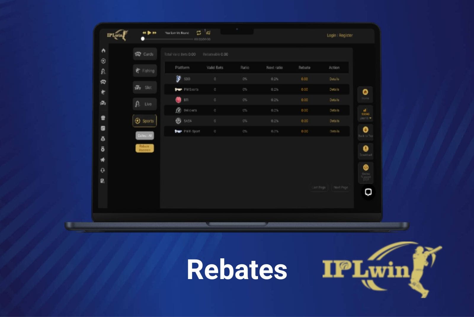 rebates bonuses review at IPLwin India