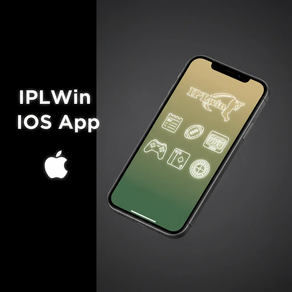 IPLWin iOS app screens on iPhone and iPad showing sports betting, live lines, slots, and live casino; iOS 12+.
