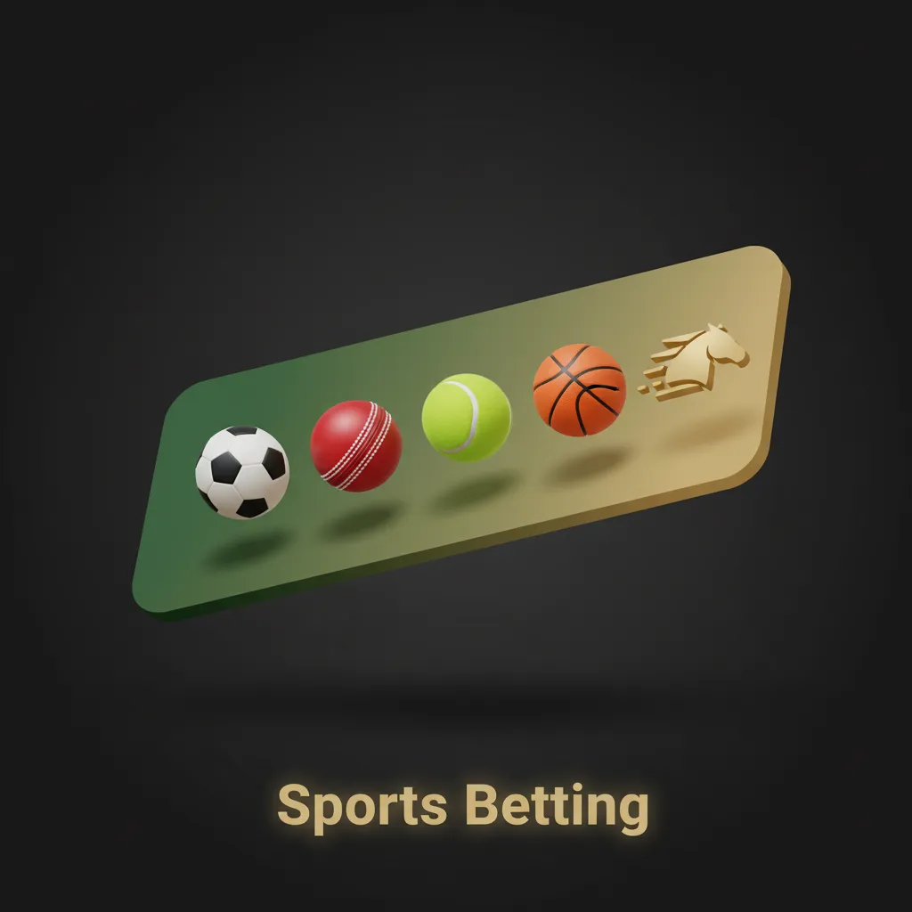 Sports betting graphic: 30+ sports, live and pre-match odds—cricket, football, tennis, kabaddi, esports, horse racing, MMA.