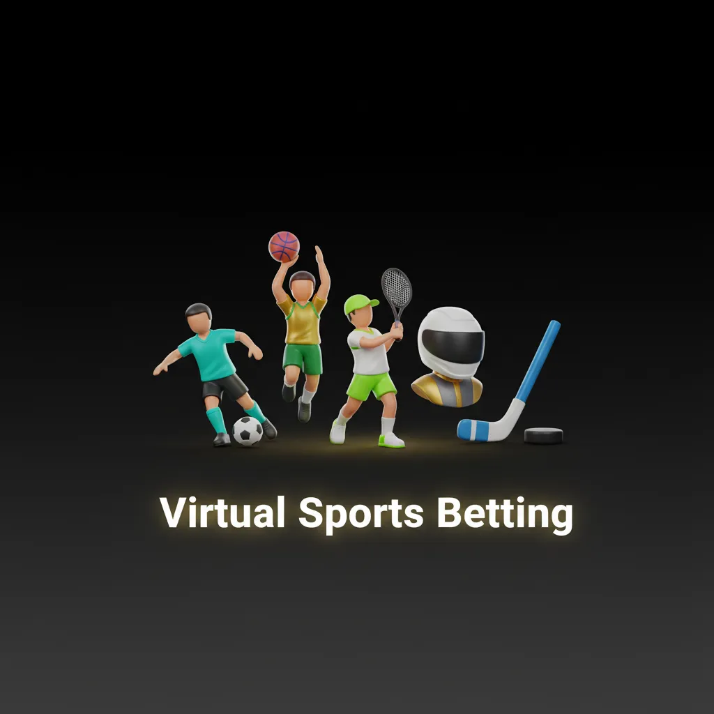 24/7 virtual sports betting graphic with cricket, football, horse and greyhound racing, fast cycles and quick settlements.
