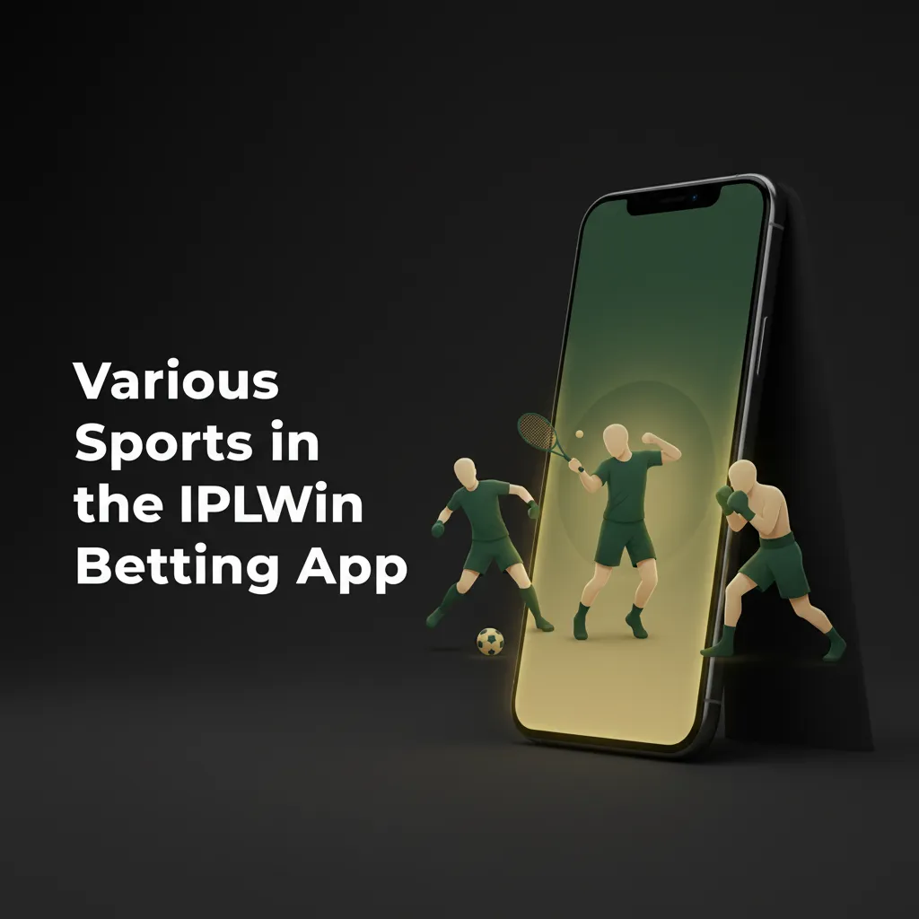 IPLWin betting app showing live/line markets for cricket, football, tennis, kabaddi, esports, and more with team stats.